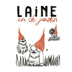 Laine un de jardin (A3)